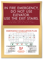 In Case of Fire... Evacuation Plan Holder