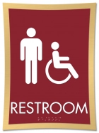 Restroom - Male & Handicap Accessible Symbols
