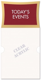 2-Line Informational Sign w/Insert Slot