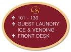 4-Line Directional Sign w/Logo