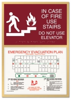 In Case of Fire... Evacuation Plan Holder