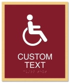 2-Line Custom Symbol Sign
