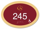 Room Number Sign - Handicap Accessible