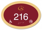 Room Number Sign - Handicap Accessible/No Smoking