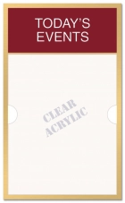 2-Line Informational Sign w/Insert Slot