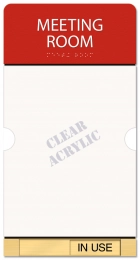 2-Line Area ID w/Window & Sliding Panel