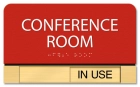 3-Line Area ID w/ Sliding Panel