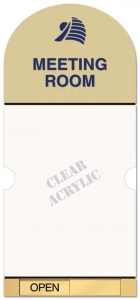 2-Line Area ID w/Window & Sliding Panel