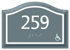 Room Number Sign - Handicap Accessible
