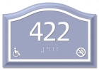 Room Number Sign - No Smoking/Handicap Accessible