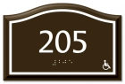 Room Number Sign - Handicap Accessible