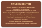 Fitness Center Rules