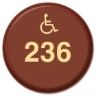 Guest Room Number (Handicap Symbol)