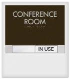 3-Line Room Sign w/Sliding Panel