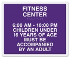 8-Line Room Sign