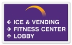 3-Line Directional Sign w/Logo