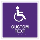 2-Line Custom Symbol Sign