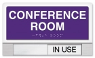2-Line Room Sign w/Sliding Panel