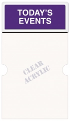 2-Line Informational Sign w/Insert Slot
