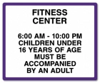 8-Line Room Sign