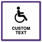 2-Line Custom Symbol Sign