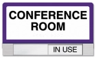 2-Line Room Sign w/Sliding Panel