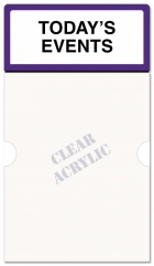 2-Line Informational Sign w/Insert Slot