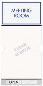 3-Line Area ID w/Sliding Panel