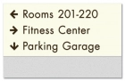 3-Line Directional Sign