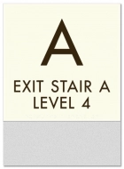 Stairway/Level Indicator Sign