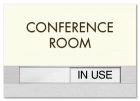 2-Line Common Room Sign w/Sliding Panel