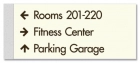 3-Line Directional Sign