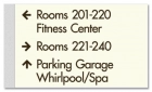 5-Line Directional Sign