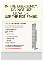 In Fire Emergency...Evacuation Plan Holder
