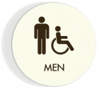 Men Sign w/Male & ISA Symbols