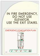 In Fire Emergency...Evacuation Plan Holder