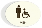 Men Sign w/Male & ISA Symbols