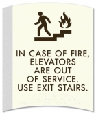 In Case of Fire Sign w/Symbols