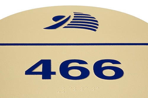 Braille & Logo Detail