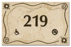 Room Number Sign - Handicap Accessible/No Smoking