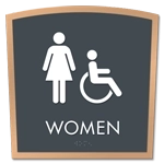 Women - Female & Handicap Accessible Symbol