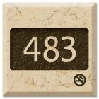 Room Number/No Smoking - Square