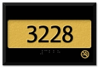 Room Number/No Smoking - Rectangular