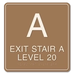Stairway with Level Indicator