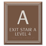 Stairway/Level Indicator - Fire Door Keep Closed