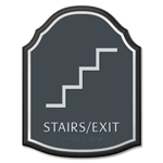 Stairs / Fire Door - Keep Closed w/ Symbol