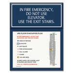 In Fire Emergency... Evacuation Plan Holder