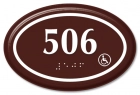 Oval Room Number - Handicap Accessible