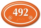 Oval Room Number - Handicap Accessible/No Smoking