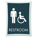 Restroom - w/Male & Handicap Accessible Symbol